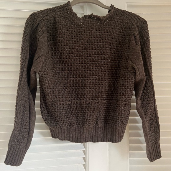 Chloé crocheted wool cropped cardigan, sz small - Picture 3 of 3